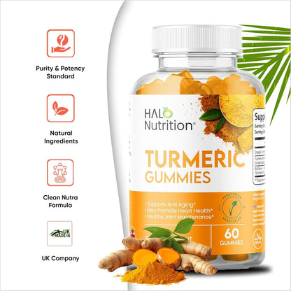 Halo Nutrition Turmeric Gummies with Black Pepper