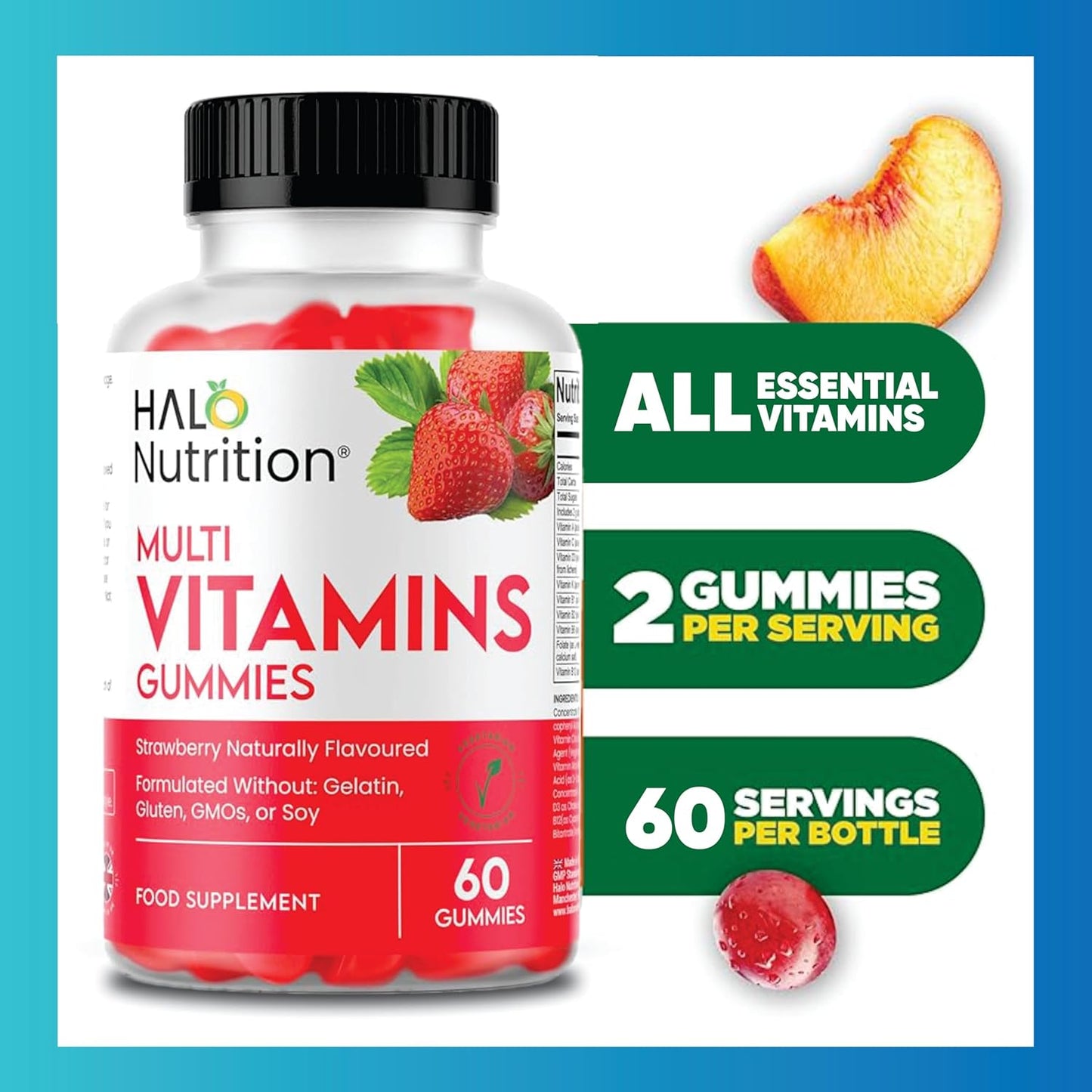 Halo Nutrition Multivitamin Gummies for Adults